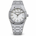 Audemars Piguet Royal Oak Lady Selfwinding White Grande Tapisserie Dial Stainless Steel Bracelet 34mm