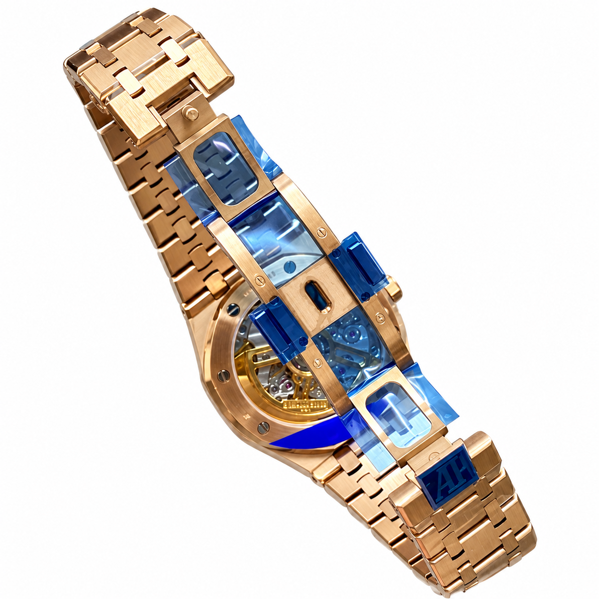 Audemars Piguet Royal Oak Automatic Date Rose Gold Black Dial
