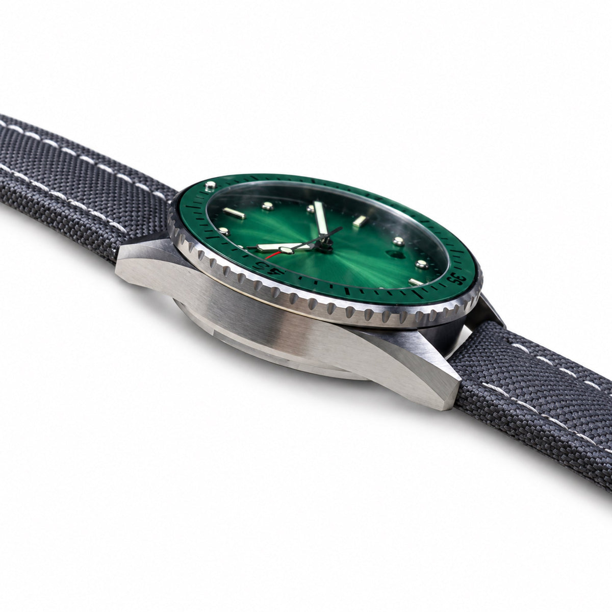 Blancpain Fifty Fathoms Bathyscaphe Green Dial Date Steel Dive Watch