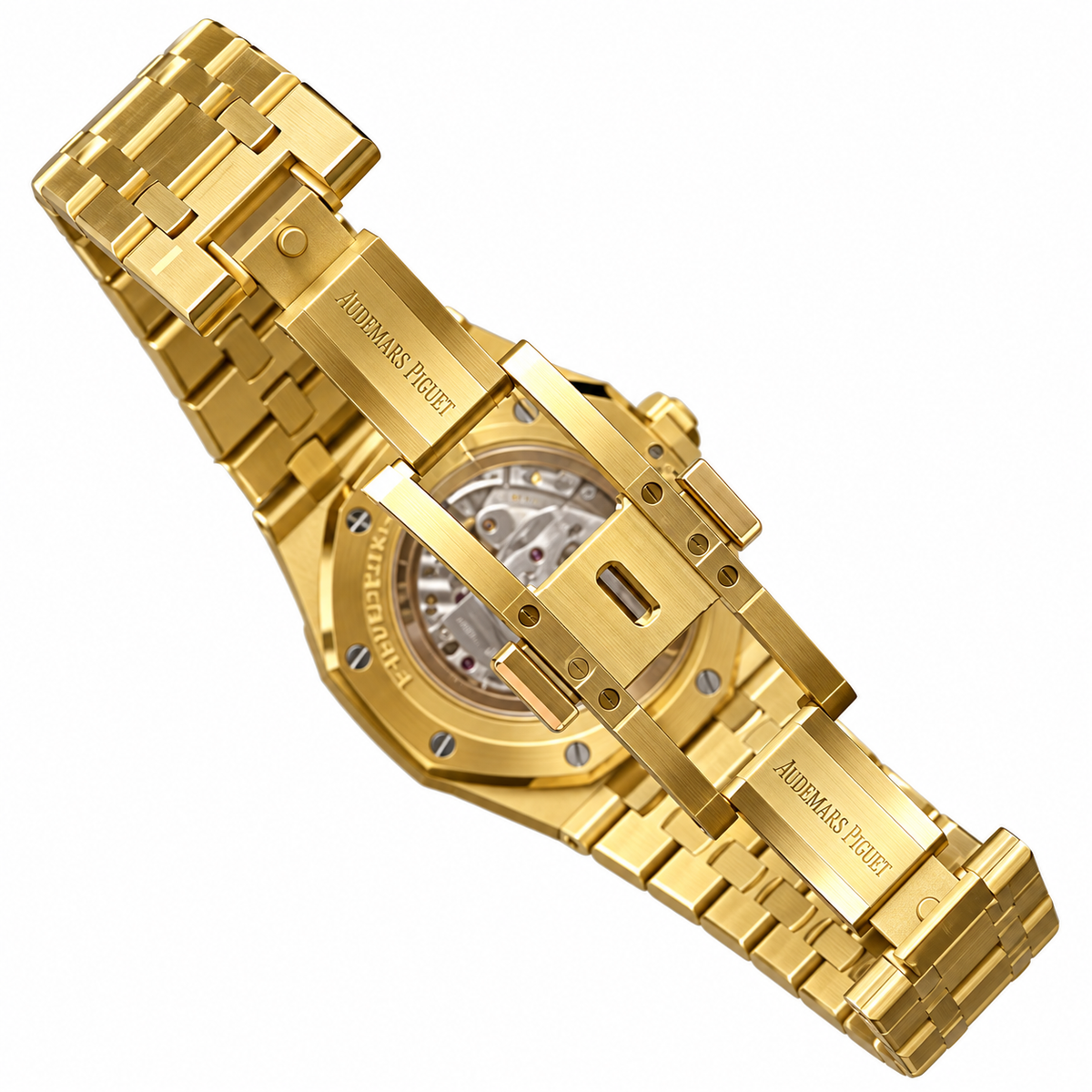 Audemars Piguet Royal Oak Perpetual Calendar Moon Phase Yellow Gold Blue