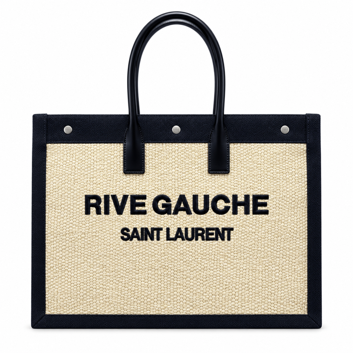 Saint Laurent Rive Gauche Large Tote Bag in Natural