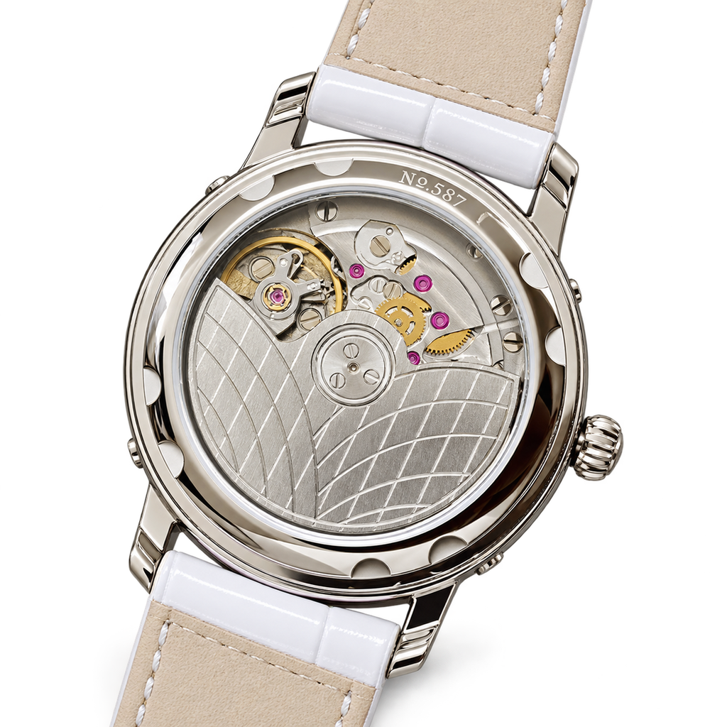 Blancpain Villeret Moonphase Full Calendar Diamond Bezel Ladies Watch