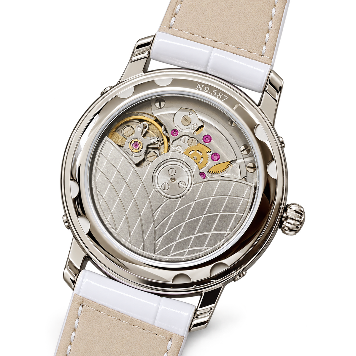 Blancpain Villeret Moonphase Full Calendar Diamond Bezel Ladies Watch