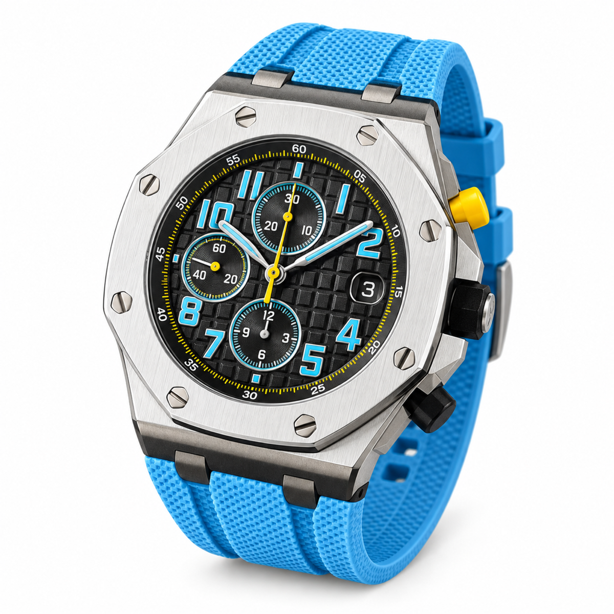 Audemars Piguet Royal Oak Offshore Chronograph Steel Blue Yellow