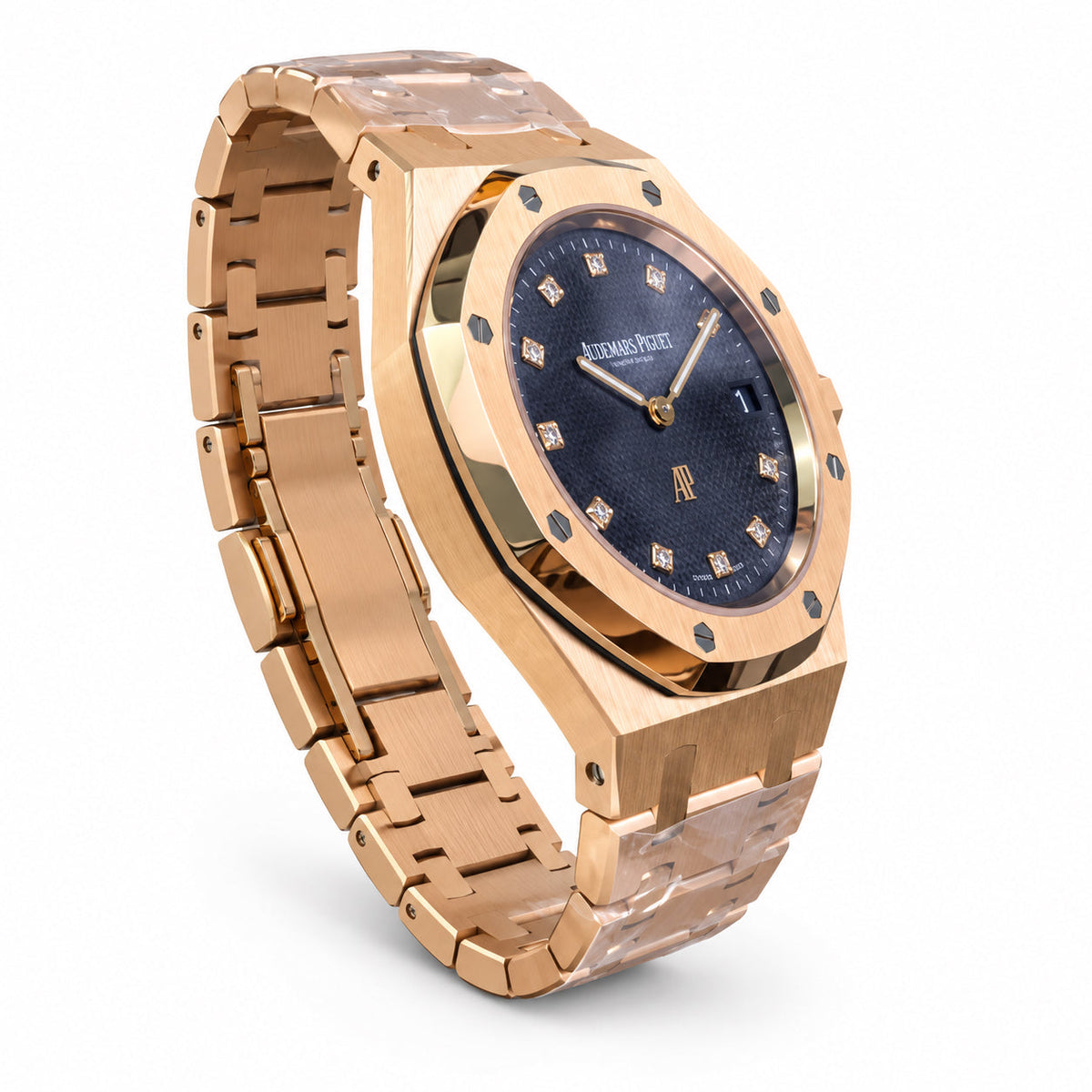 Audemars Piguet Royal Oak Automatic Rose Gold Green Diamond