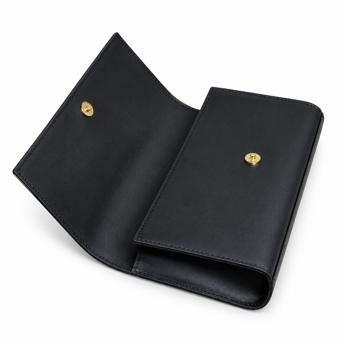 Saint Laurent Cassandre Clutch – Black Leather