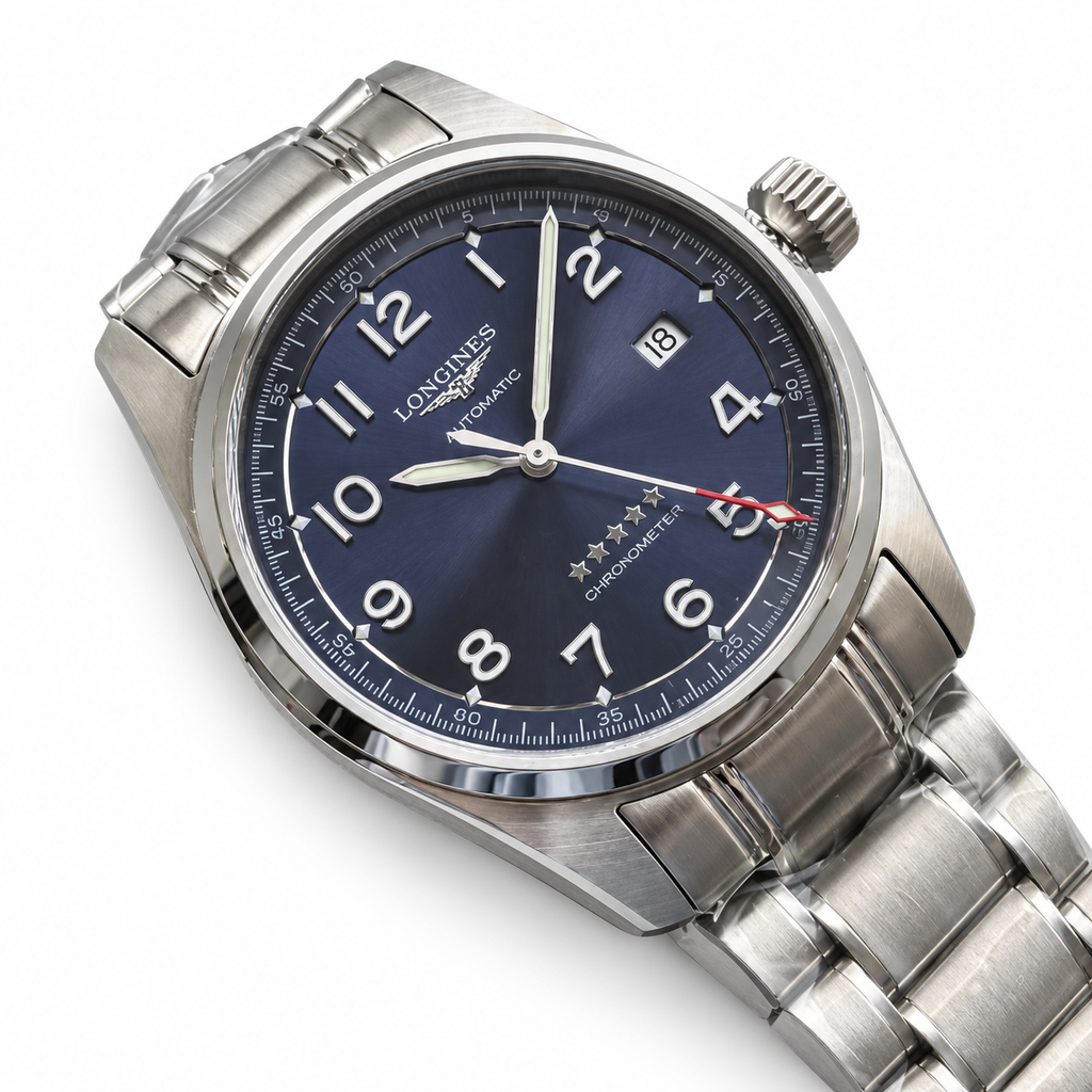 Longines Spirit Blue Dial Steel Bracelet Automatic Chronometer Watch
