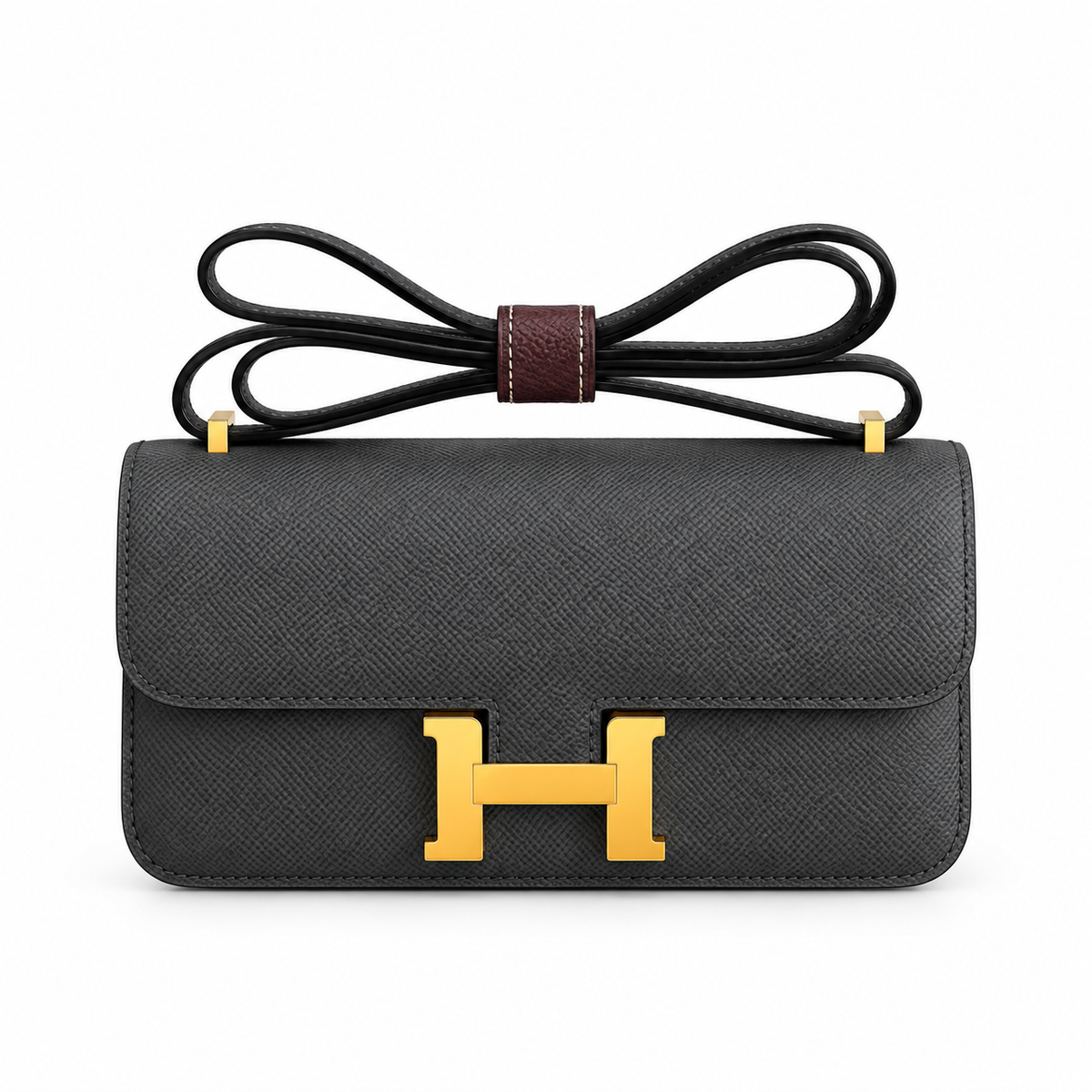 Hermès Lindy 26cm Crossbody Bag – Graphite Grey & Gold | Power Luxury Leather