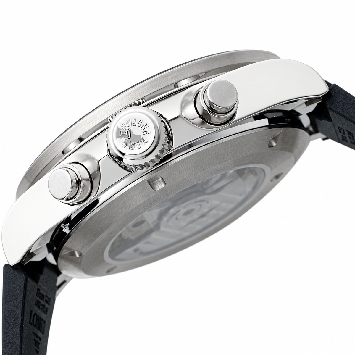 Longines Conquest Automatic Chronograph White Dial Red Accents