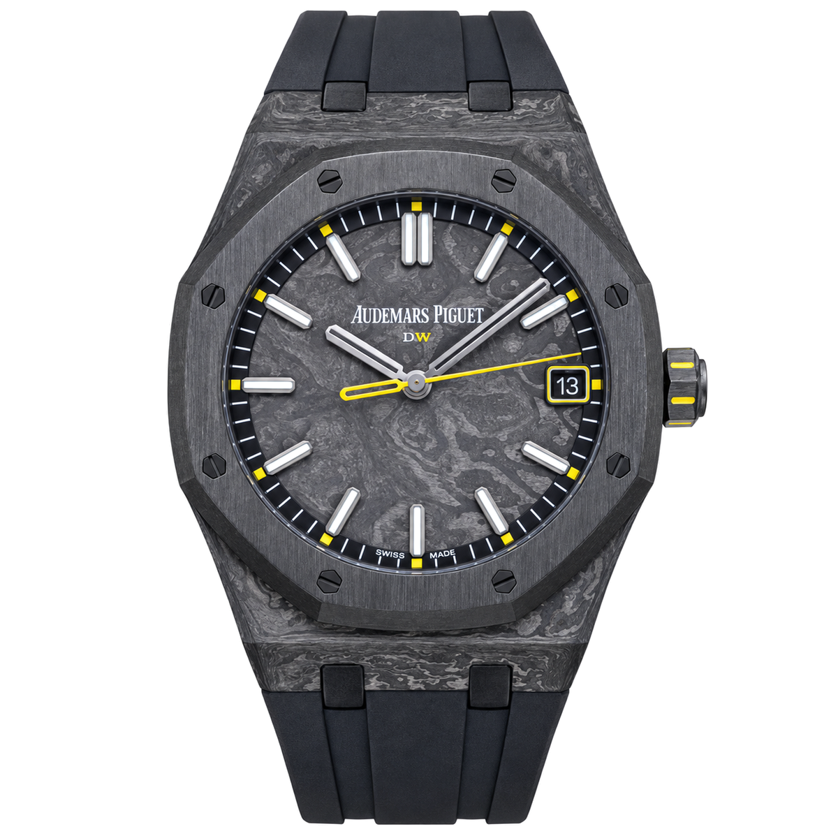 Audemars Piguet Royal Oak Carbon Forged Yellow Accent Watch