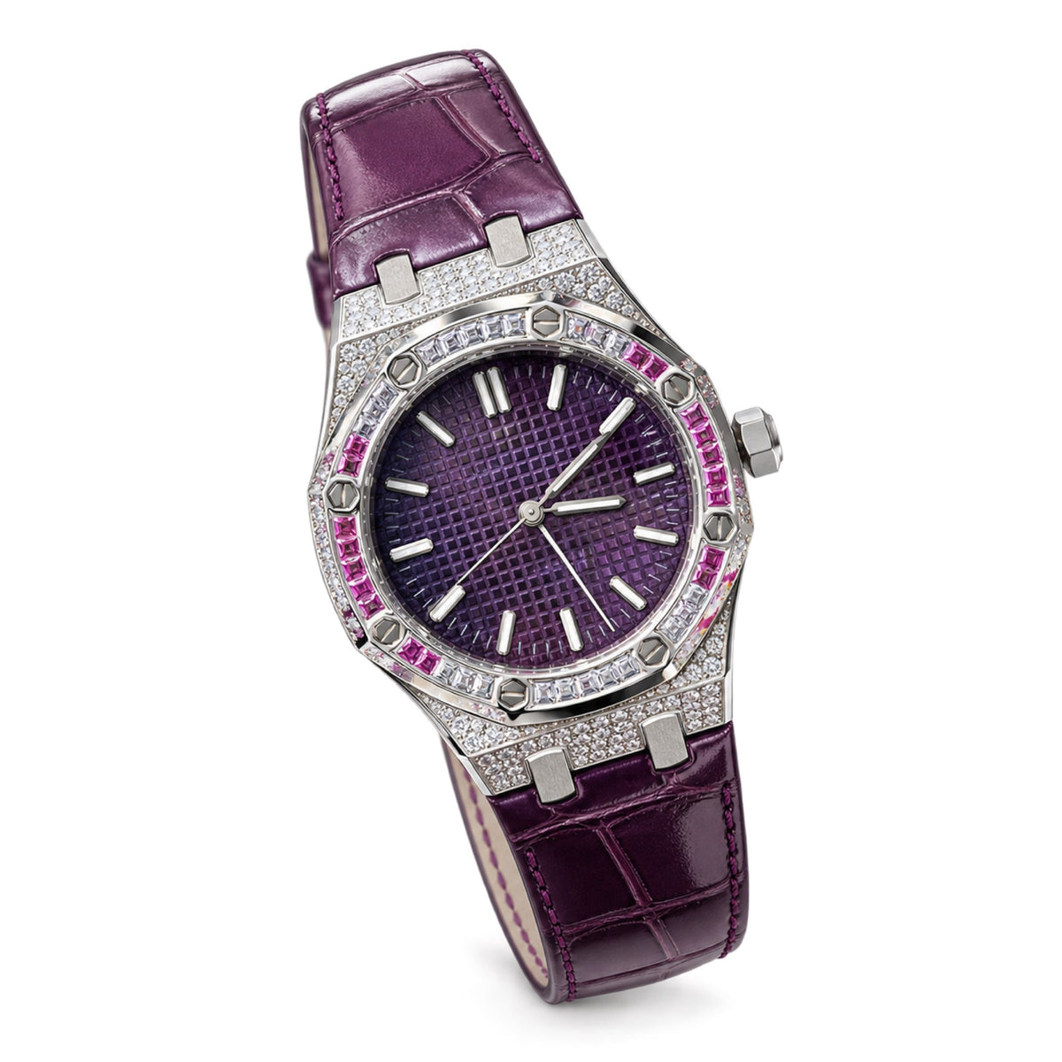 Audemars Piguet Royal Oak Automatic Ladies Diamond Pink Sapphire