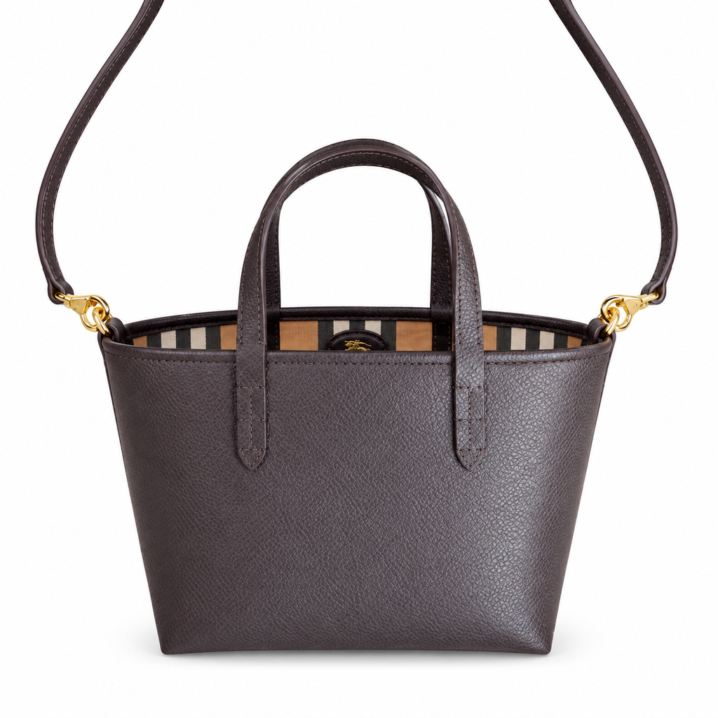 Burberry Heritage Check Compact Top Handle Tote