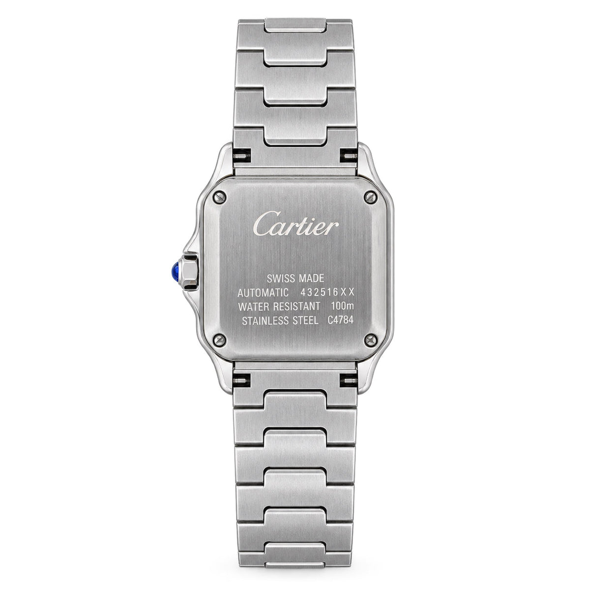 Cartier Santos Medium Steel White Dial Quartz Bracelet Watch – KDY