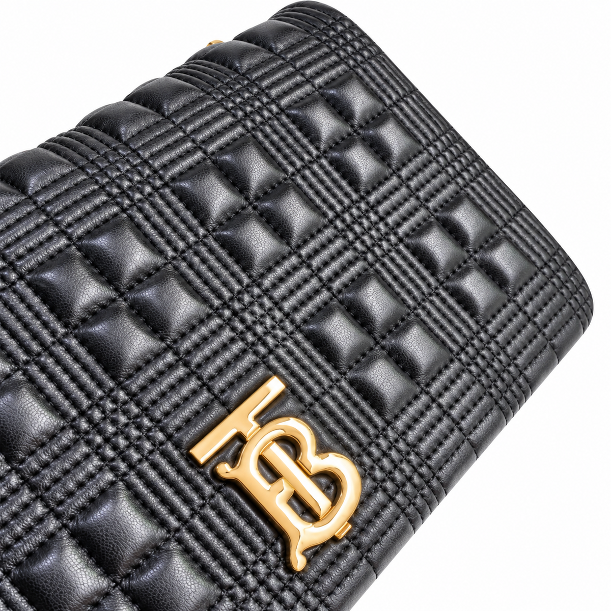 Burberry Midnight Check Quilted Chain Shoulder Bag
