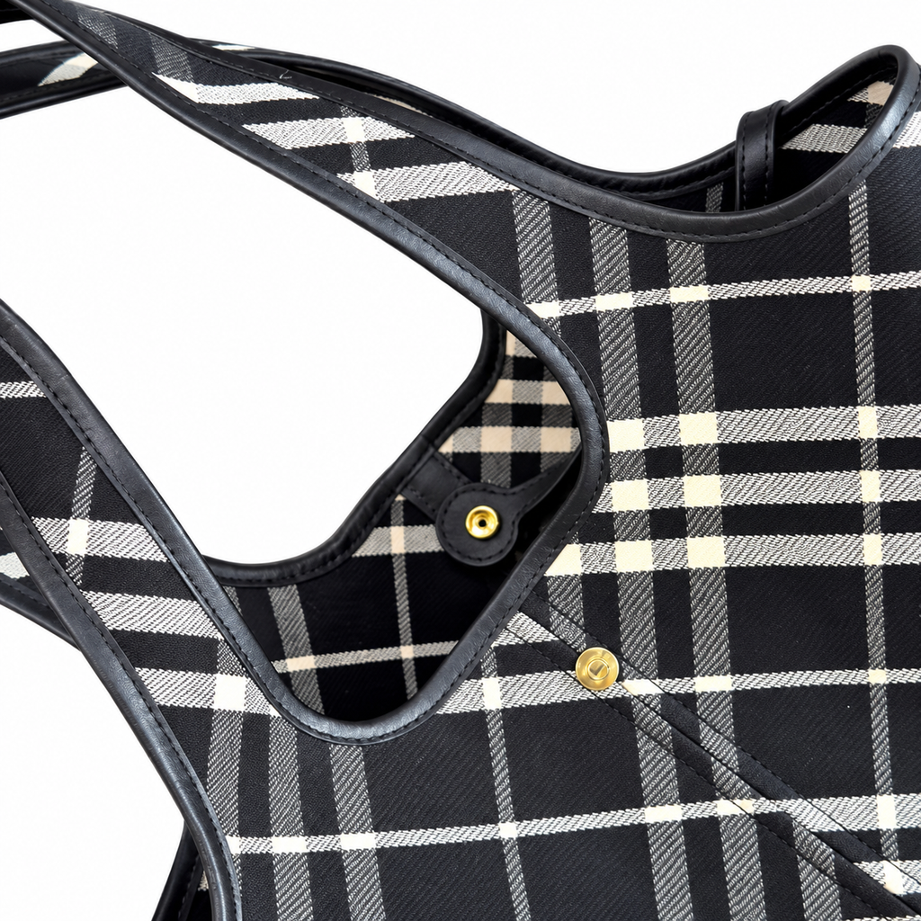 Burberry Heritage Check Tote with Matching Pouch