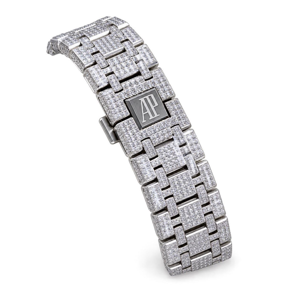 Audemars Piguet Royal Oak Full Diamond Steel Arabic Dial